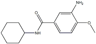 3-amino-N-cyclohexyl-4-methoxybenzamide 结构式