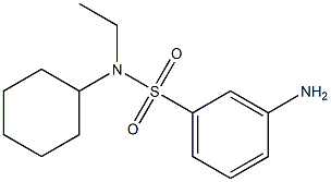 3-amino-N-cyclohexyl-N-ethylbenzenesulfonamide 结构式