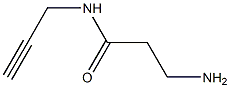 3-amino-N-prop-2-ynylpropanamide 结构式