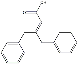 3-benzyl-4-phenylbut-2-enoic acid 结构式