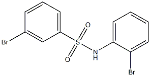 3-bromo-N-(2-bromophenyl)benzene-1-sulfonamide 结构式