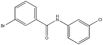3-bromo-N-(3-chlorophenyl)benzamide 结构式