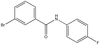 3-bromo-N-(4-fluorophenyl)benzamide 结构式