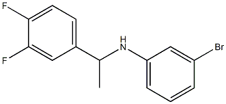 3-bromo-N-[1-(3,4-difluorophenyl)ethyl]aniline 结构式