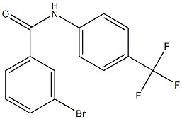 3-bromo-N-[4-(trifluoromethyl)phenyl]benzamide 结构式