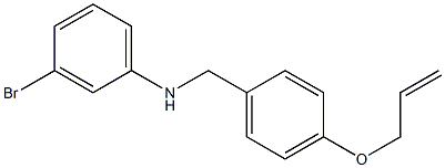 3-bromo-N-{[4-(prop-2-en-1-yloxy)phenyl]methyl}aniline 结构式