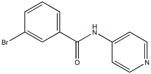 3-bromo-N-pyridin-4-ylbenzamide 结构式