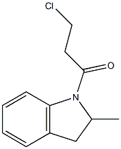 3-chloro-1-(2-methyl-2,3-dihydro-1H-indol-1-yl)propan-1-one 结构式