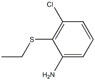 3-chloro-2-(ethylsulfanyl)aniline 结构式