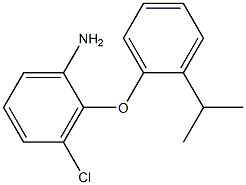 3-chloro-2-[2-(propan-2-yl)phenoxy]aniline 结构式