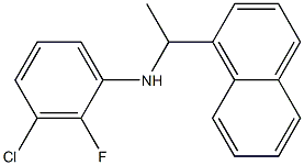 3-chloro-2-fluoro-N-[1-(naphthalen-1-yl)ethyl]aniline 结构式
