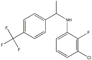 3-chloro-2-fluoro-N-{1-[4-(trifluoromethyl)phenyl]ethyl}aniline 结构式