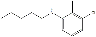 3-chloro-2-methyl-N-pentylaniline 结构式