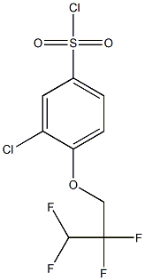 3-chloro-4-(2,2,3,3-tetrafluoropropoxy)benzene-1-sulfonyl chloride 结构式