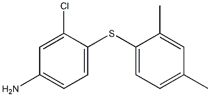3-chloro-4-[(2,4-dimethylphenyl)sulfanyl]aniline 结构式