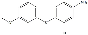 3-chloro-4-[(3-methoxyphenyl)sulfanyl]aniline 结构式