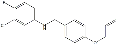 3-chloro-4-fluoro-N-{[4-(prop-2-en-1-yloxy)phenyl]methyl}aniline 结构式