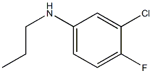 3-chloro-4-fluoro-N-propylaniline 结构式