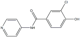 3-chloro-4-hydroxy-N-(pyridin-4-yl)benzamide 结构式