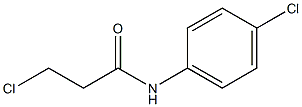 3-chloro-N-(4-chlorophenyl)propanamide 结构式