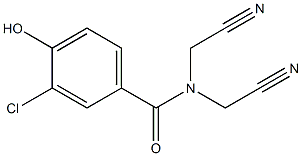 3-chloro-N,N-bis(cyanomethyl)-4-hydroxybenzamide 结构式