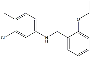 3-chloro-N-[(2-ethoxyphenyl)methyl]-4-methylaniline 结构式