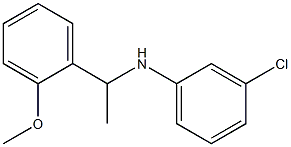 3-chloro-N-[1-(2-methoxyphenyl)ethyl]aniline 结构式