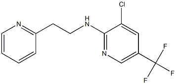 3-chloro-N-[2-(pyridin-2-yl)ethyl]-5-(trifluoromethyl)pyridin-2-amine 结构式