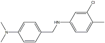 3-chloro-N-{[4-(dimethylamino)phenyl]methyl}-4-methylaniline 结构式
