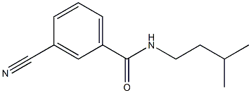 3-cyano-N-(3-methylbutyl)benzamide 结构式