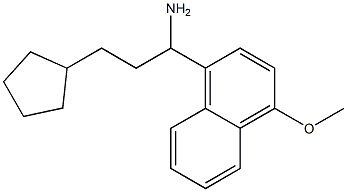 3-cyclopentyl-1-(4-methoxynaphthalen-1-yl)propan-1-amine 结构式
