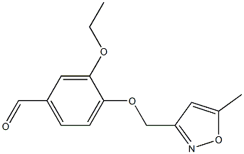 3-ethoxy-4-[(5-methyl-1,2-oxazol-3-yl)methoxy]benzaldehyde 结构式