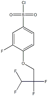 3-fluoro-4-(2,2,3,3-tetrafluoropropoxy)benzene-1-sulfonyl chloride 结构式