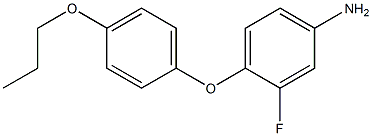 3-fluoro-4-(4-propoxyphenoxy)aniline 结构式