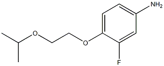 3-fluoro-4-[2-(propan-2-yloxy)ethoxy]aniline 结构式