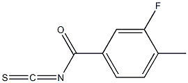 3-fluoro-4-methylbenzoyl isothiocyanate 结构式