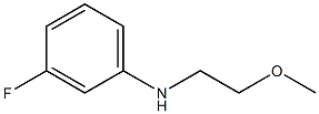 3-fluoro-N-(2-methoxyethyl)aniline 结构式