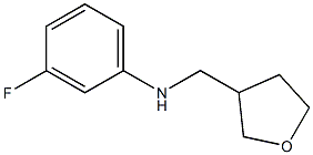 3-fluoro-N-(oxolan-3-ylmethyl)aniline 结构式