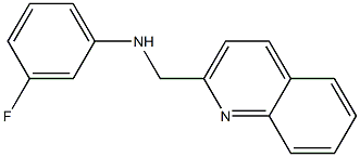 3-fluoro-N-(quinolin-2-ylmethyl)aniline 结构式