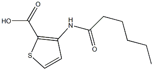 3-hexanamidothiophene-2-carboxylic acid 结构式