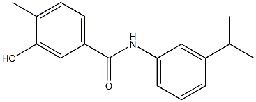 3-hydroxy-4-methyl-N-[3-(propan-2-yl)phenyl]benzamide 结构式