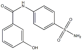 3-hydroxy-N-(4-sulfamoylphenyl)benzamide 结构式