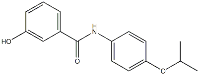 3-hydroxy-N-[4-(propan-2-yloxy)phenyl]benzamide 结构式