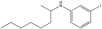 3-iodo-N-(octan-2-yl)aniline 结构式