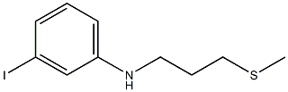 3-iodo-N-[3-(methylsulfanyl)propyl]aniline 结构式