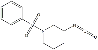 3-isocyanato-1-(phenylsulfonyl)piperidine 结构式