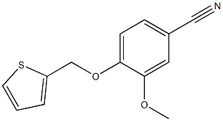 3-methoxy-4-(thien-2-ylmethoxy)benzonitrile 结构式