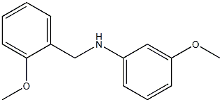 3-methoxy-N-[(2-methoxyphenyl)methyl]aniline 结构式