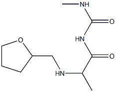 3-methyl-1-{2-[(oxolan-2-ylmethyl)amino]propanoyl}urea 结构式