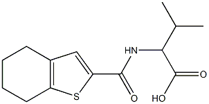 3-methyl-2-(4,5,6,7-tetrahydro-1-benzothiophen-2-ylformamido)butanoic acid 结构式